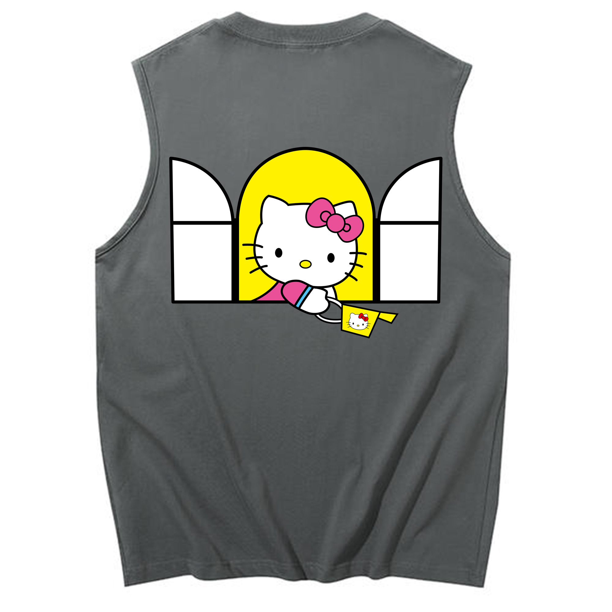 （画像用） Hello Kitty ハローキティ コットン100％タンクトップ（背面プリント）